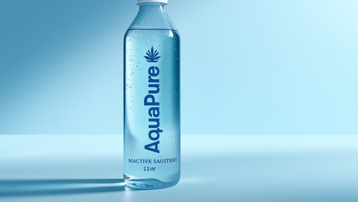 Premium glass water bottle